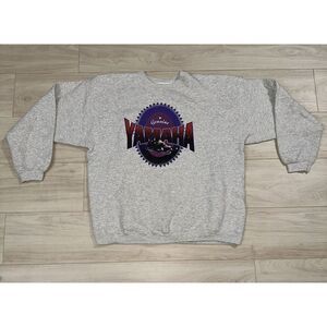 VTG 90s Yamaha Snowmobile Sweatshirt Adult‎ XL Gray Xtreme Power Print